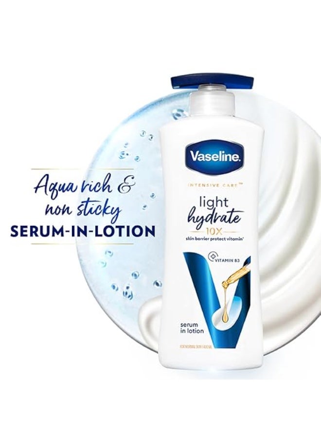 Vaseline Light Hydrate Serum In Lotion, 400 ml | Superlight & Non-Sticky for Hydration Boost - Image 3